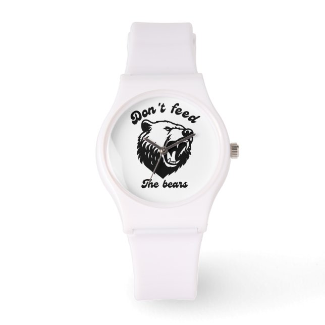 Reloj De Pulsera No alimente a los osos (Anverso)