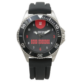 Reloj De Pulsera No Excuses Just Results Black
