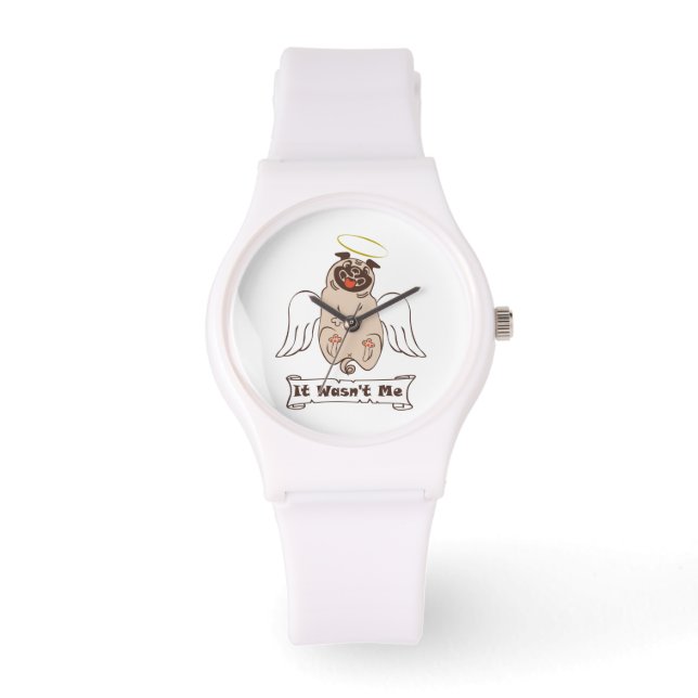 Reloj De Pulsera No fue una cita graciosa de ángel pug de mí (Anverso)
