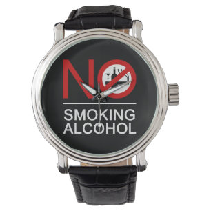 Reloj De Pulsera NO fumar alcohol ⚠ Rótulo tailandés ⚠