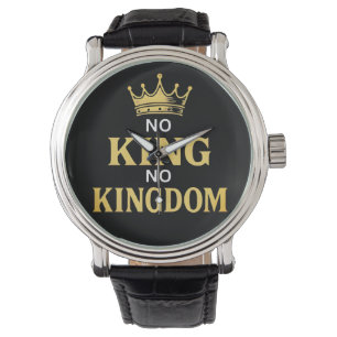 Reloj De Pulsera No Kings Señal de Protesta Vertical 2025