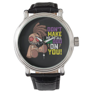 Reloj De Pulsera No me hagas ir todo vudú sobre ti Mardi Gras