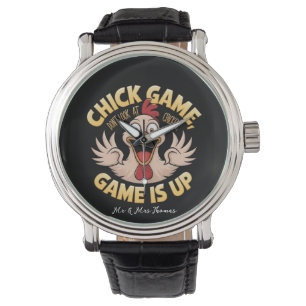 Reloj De Pulsera No mires el juego divertido de las gallinas
