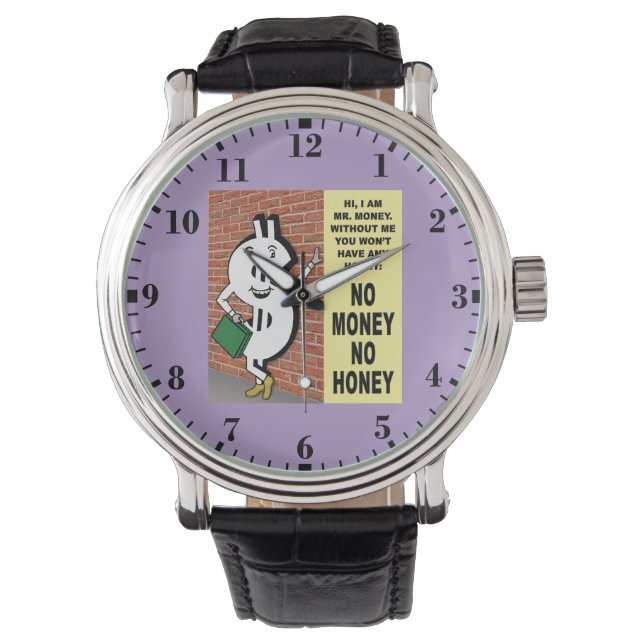 Reloj De Pulsera No Money No Honey (Anverso)
