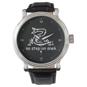 Reloj De Pulsera No pisar a la culebra memes parodia de Gadsden Sne