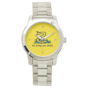 Reloj De Pulsera No pisar a la serpiente memes parodia de Gadsden S