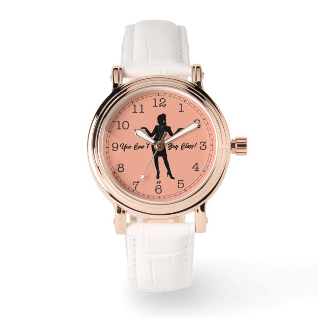 Reloj De Pulsera "¡No puedes comprar clase!" (Anverso)