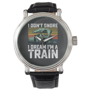 Reloj De Pulsera No ronco sueño que soy un tren Vintage Retro