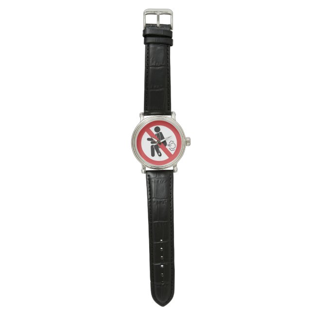 Reloj De Pulsera NO ⚠ Rótulo de inodoros tailandeses divertidos ⚠ (Superficie plana)