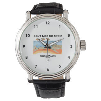 Reloj De Pulsera No tome la cesta por el granito (Humor geológico)