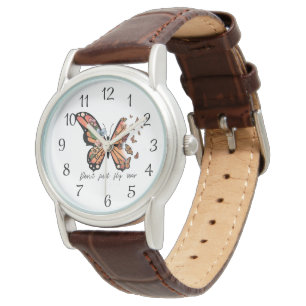Reloj De Pulsera No vuelen solo mariposa