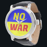 Reloj De Pulsera NO WAR Writing Watch<br><div class="desc">Ya basta.</div>