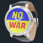 Reloj De Pulsera NO WAR Writing Watch<br><div class="desc">Ya basta.</div>