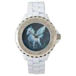 Reloj De Pulsera Noble Pegasus en una medalla de noche