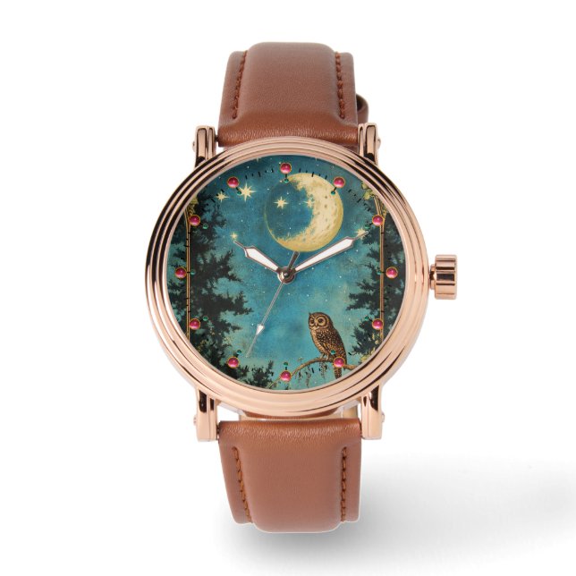 RELOJ DE PULSERA NOCHE BIEN LUNA COMPLETA Y NOCHE ESTRELLA (Anverso)