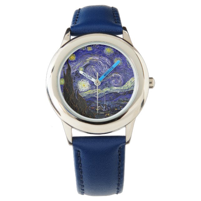 Reloj De Pulsera Noche estrellada de Van Gogh. (Anverso)