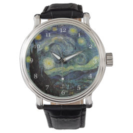 Reloj De Pulsera Noche estrellada de Van Gogh.
