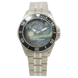 Reloj De Pulsera Noche estrellada de Vincent van Gogh.
