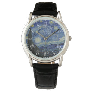 Reloj De Pulsera "Noche estrellada" por Van Gogh