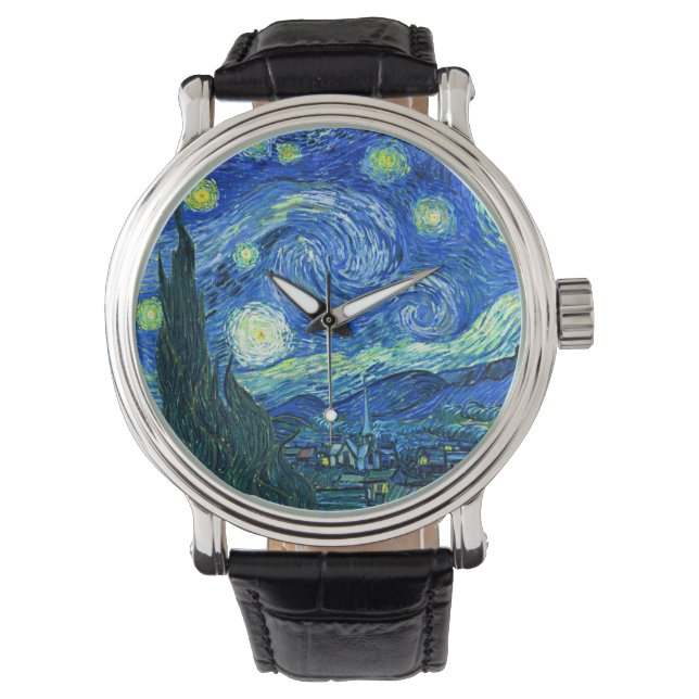 Reloj De Pulsera Noche estrery de Van Gogh (Anverso)