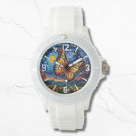 Reloj De Pulsera Noche pintada de mariposa Starry Sky Elegantes muj<br><div class="desc">La Mariposa Mariposa Pintada Starry Night Sky Elegant Womans Watches presenta una mariposa pintada de moda con la luna y las estrellas en el fondo. Creado por Evco Studio www.zazzle.com/store/evcostudio</div>