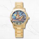 Reloj De Pulsera Noche pintada de mariposa Starry Sky Elegantes muj<br><div class="desc">La Mariposa Mariposa Pintada Starry Night Sky Elegant Womans Watches presenta una mariposa pintada de moda con la luna y las estrellas en el fondo. Creado por Evco Studio www.zazzle.com/store/evcostudio</div>