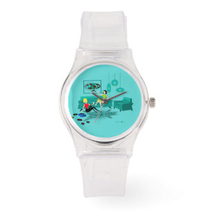 Reloj De Pulsera Noche Retro Chica Vigilada