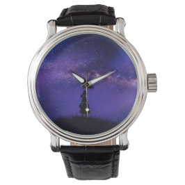Reloj De Pulsera Noche solitaria y estrellada