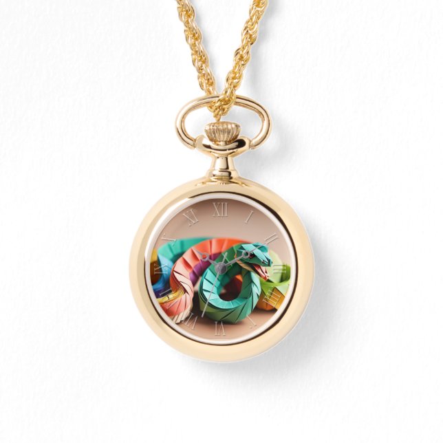 Reloj De Pulsera Nochevieja china originami Zodiac Cumpleaños NW3 (Anverso)