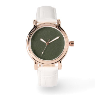 Reloj De Pulsera Noise Moss Green Personalizado Rosa-Gold eWatch