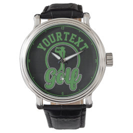 Reloj De Pulsera NOMBRE ADICIONAL DE Golf Personalizado Retro Pro G