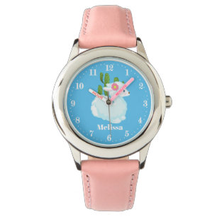 Reloj De Pulsera nombre agregado de llama de chicas