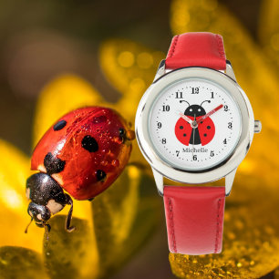 Reloj De Pulsera nombre de agregación de amante de ladybug lindo