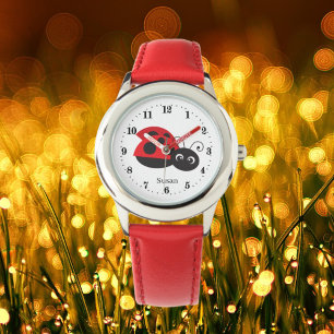 Reloj De Pulsera nombre de agregación de amante de ladybug lindo