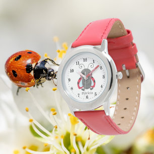 Reloj De Pulsera nombre de agregación de amante de ladybug lindo