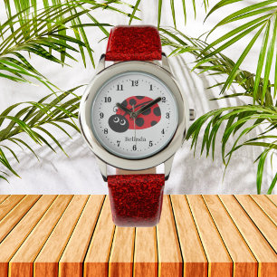 Reloj De Pulsera nombre de agregación de amante de ladybug lindo