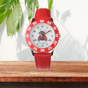 Reloj De Pulsera nombre de agregación de amante de ladybug lindo