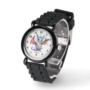 Reloj De Pulsera nombre de agregación de dragón para chicos de Guay