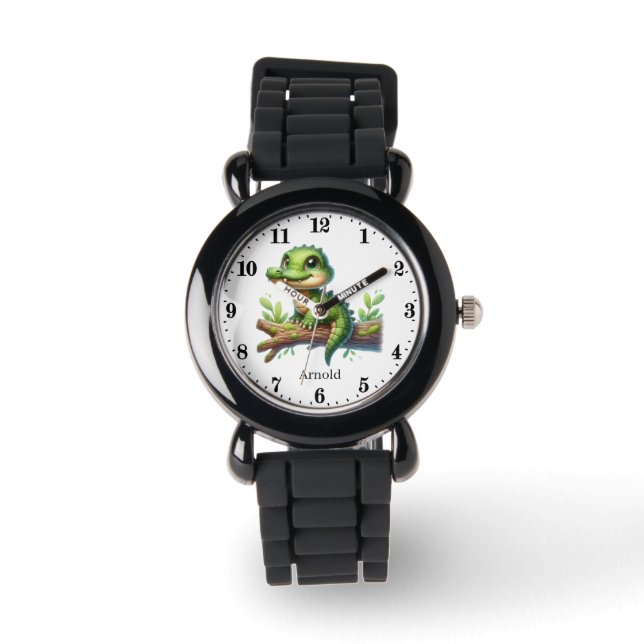 Reloj De Pulsera Nombre de agregado de cocodrilo de Guay (Anverso)
