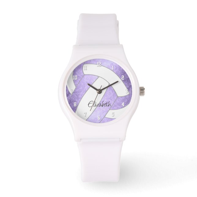 Reloj De Pulsera nombre de costumbre lilac violeta gireyball (Anverso)