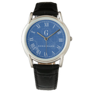 Reloj De Pulsera Nombre de encargo del monograma el del estilo