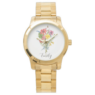 Reloj De Pulsera Nombre de flor silvestre