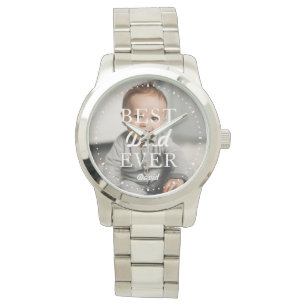 Reloj De Pulsera Nombre de foto del personalizado Mejor Papa nunca