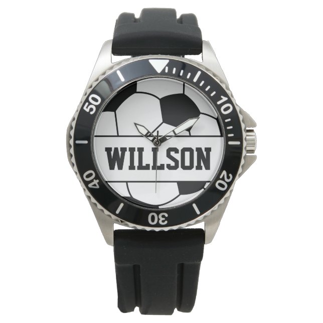 Reloj De Pulsera Nombre de la bola de fútbol (Anverso)