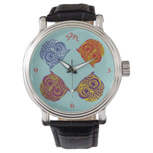 Reloj De Pulsera nombre de la contraseña de cuatro colores