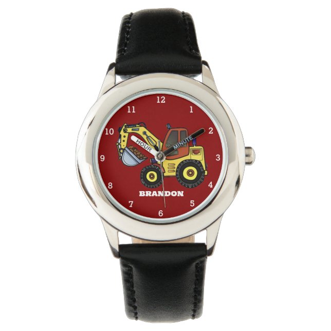 Reloj De Pulsera Nombre de la excavadora del excavador de la constr (Anverso)