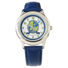 Reloj De Pulsera Nombre de Oliver boys que significa azul escudo