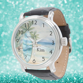 Reloj De Pulsera Nombre de palmeras de playa