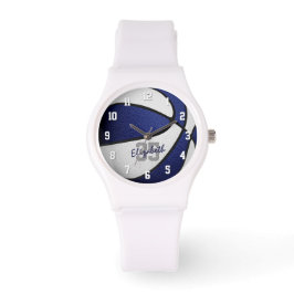 Reloj De Pulsera nombre del atleta jersey número baloncesto blanco 