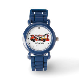 Reloj De Pulsera Nombre del camión de bomberos de niños